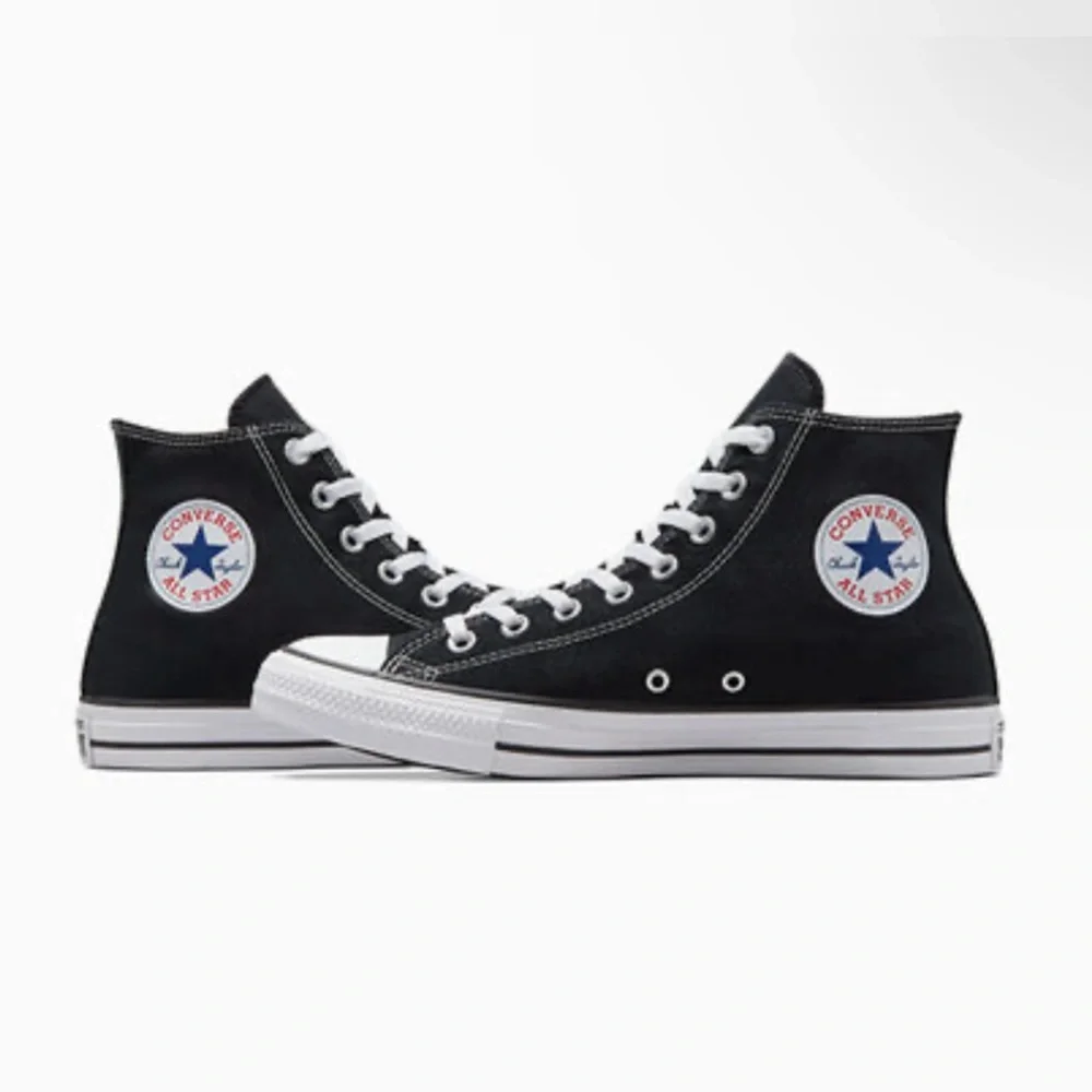 Converse CTAS Black canvas high tops. 6 women’s, 4 men’s - Picture 1 of 6